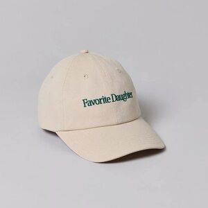 Favorite Daughter - beige & dark green baseball cap